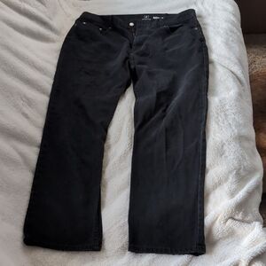 George Men's Regular Black Straight-Leg Jeans